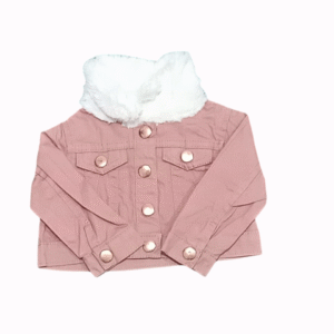 LITTLE LOSS Furry Neck Cotton Jacket