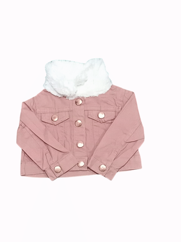 LITTLE LOSS Furry Neck Cotton Jacket