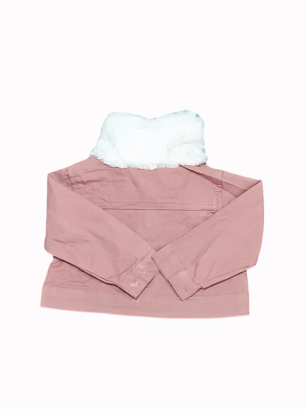 LITTLE LOSS Furry Neck Cotton Jacket - Image 2