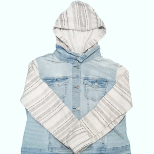 WALL FLOWER Denim Hoodie Jacket
