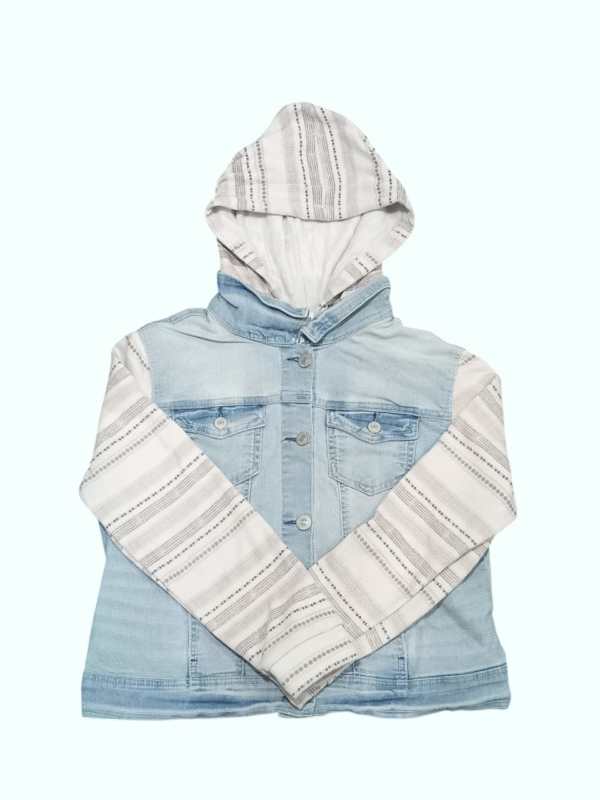 WALL FLOWER Denim Hoodie Jacket