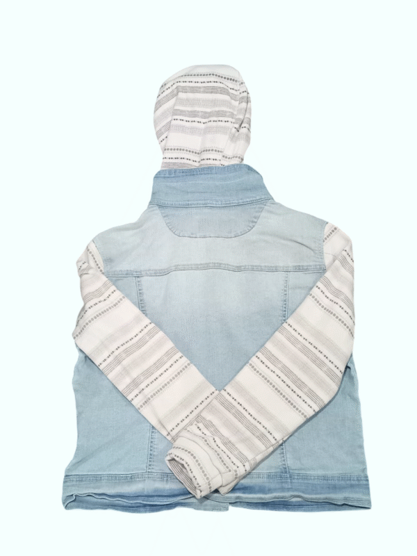WALL FLOWER Denim Hoodie Jacket - Image 2